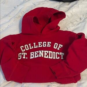 College of St. Benedict Red Hooded Sweatshirt